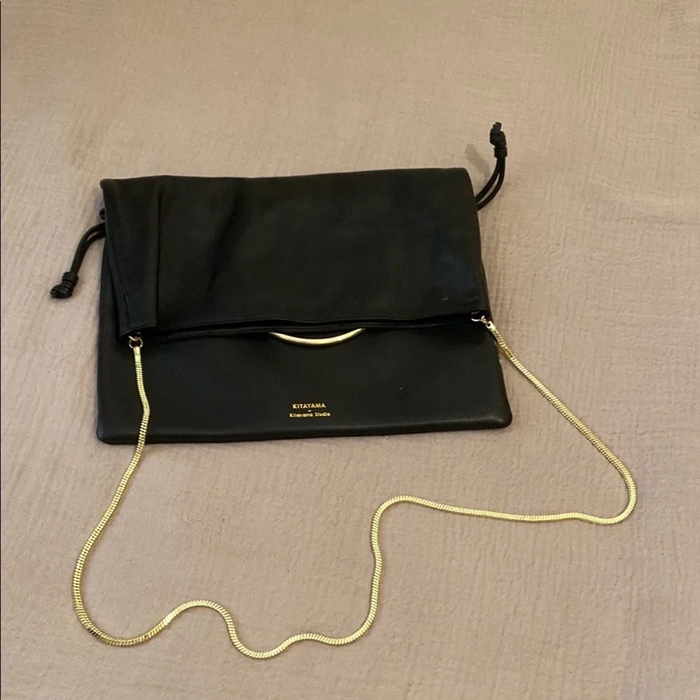 KITAYAMA BY KITAYAMA STUDIO Black Leather Crossbody Bag